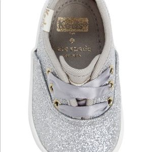 SILVER SPARKLY KATE SPADE KEDS